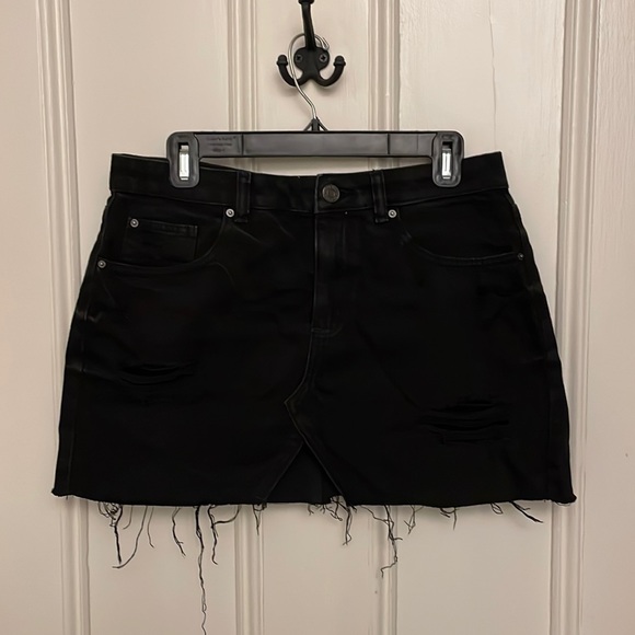Garage black denim skirt - Picture 1 of 12